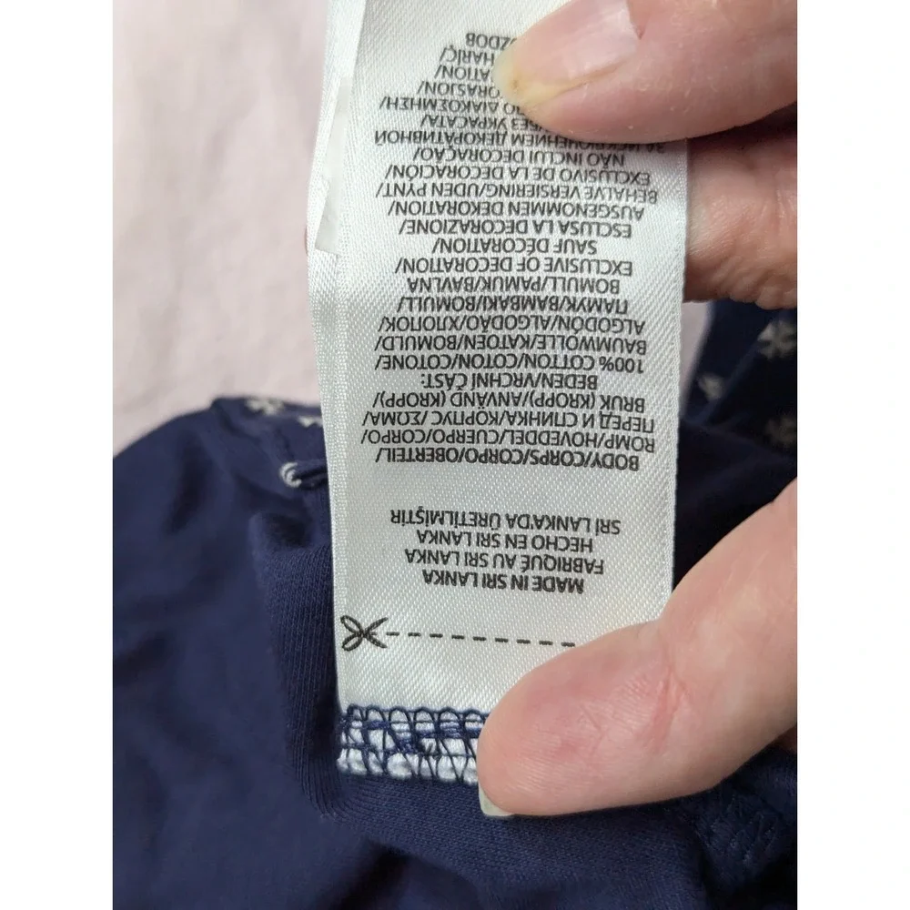 POLO Ralph Lauren Custom‎ Slim fit blue white cross design  L